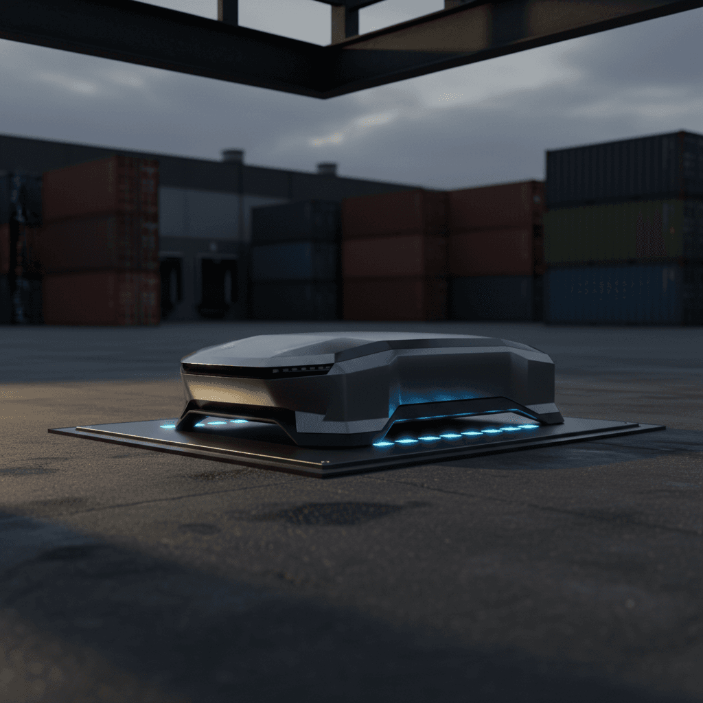 Inductive charging module embedded in pavement with vehicle positioned above