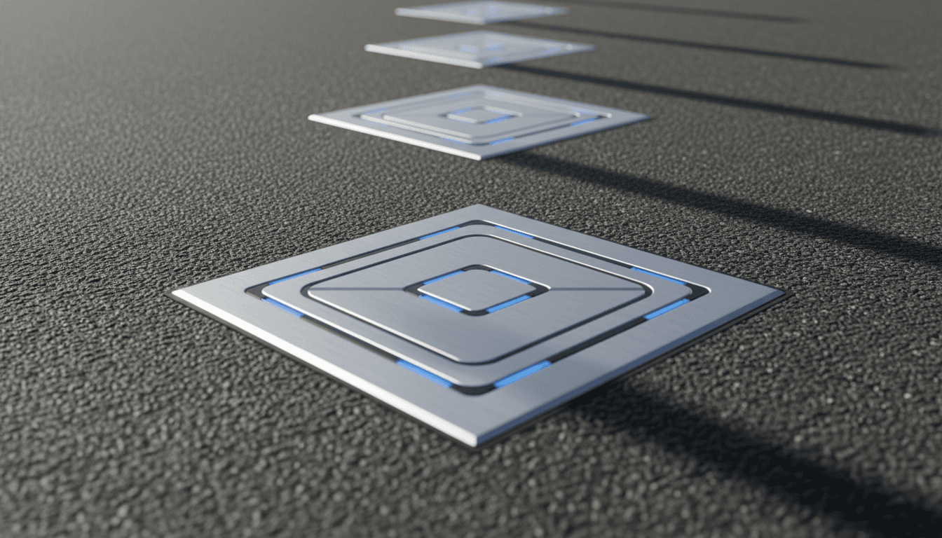 Inductive charging modules integrated into smart pavement