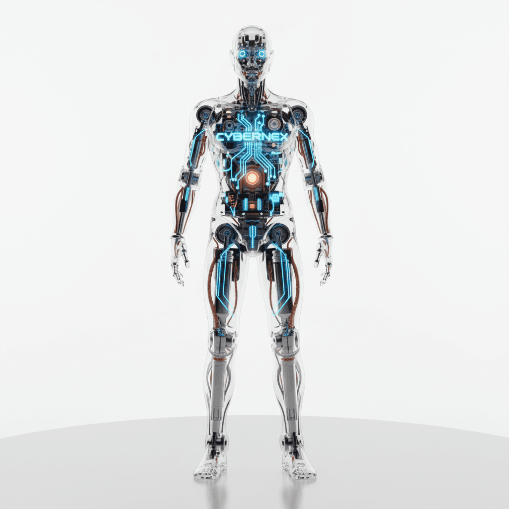 Transparent robot components and mechanics