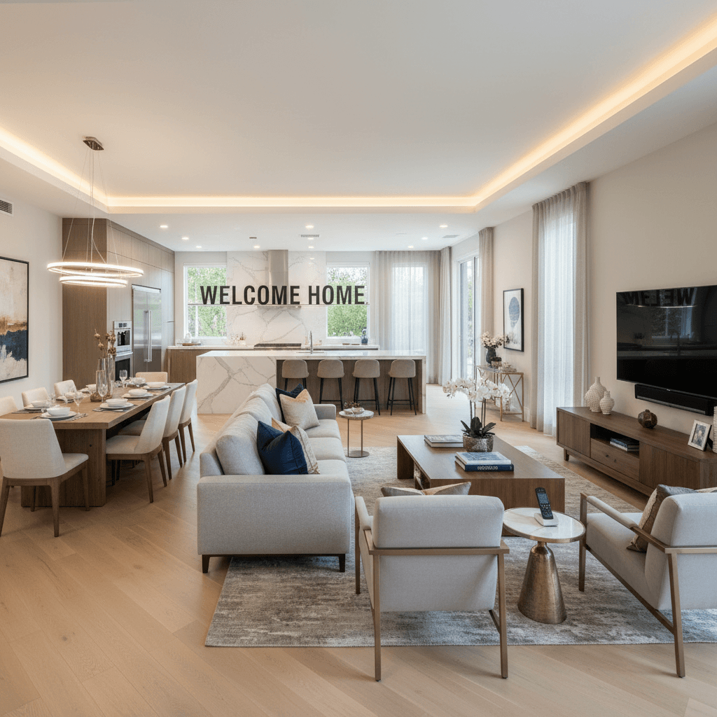 Fully furnished and equipped home ready for occupancy
