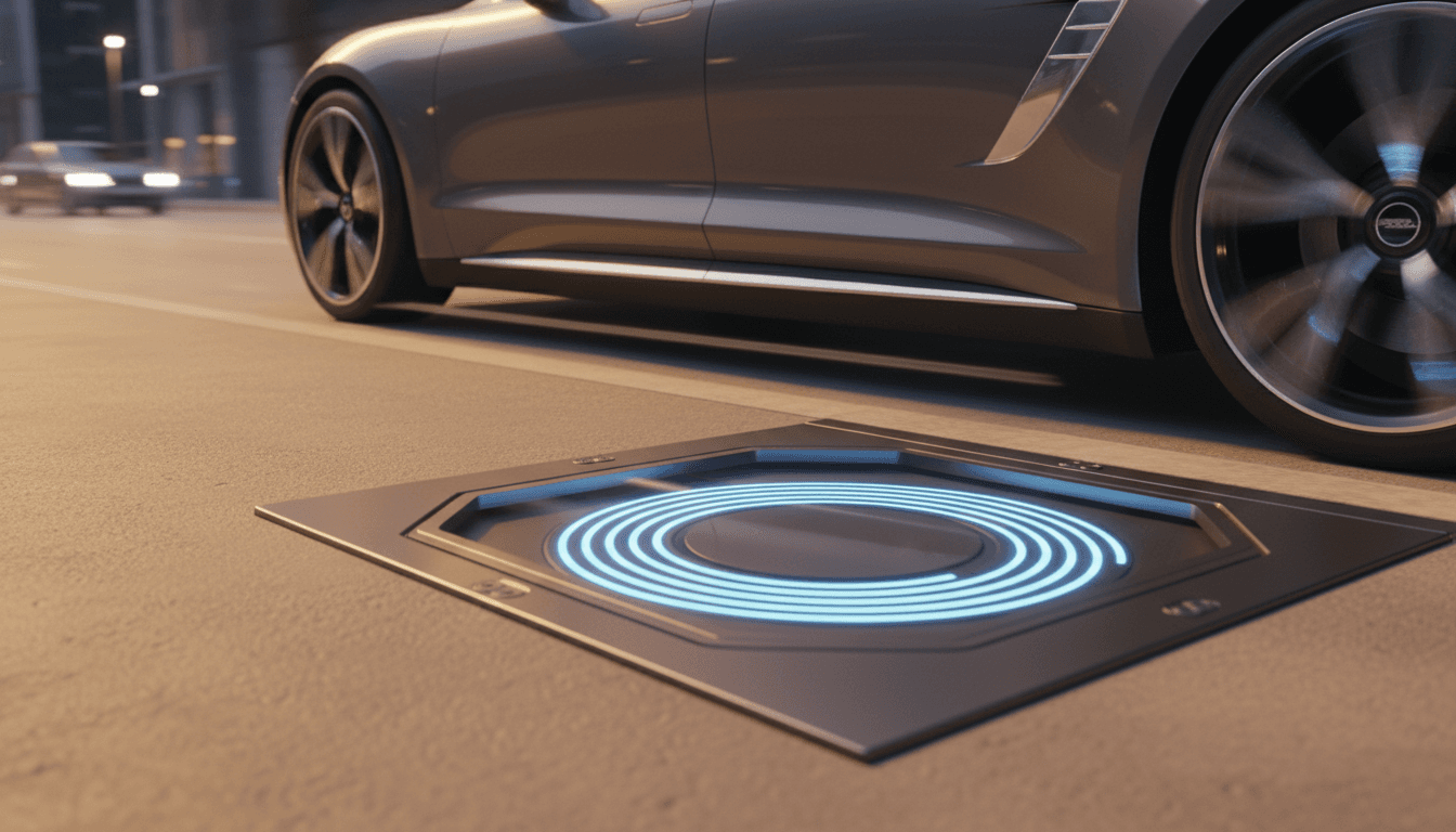 Inductive charging module powering electric vehicle wirelessly