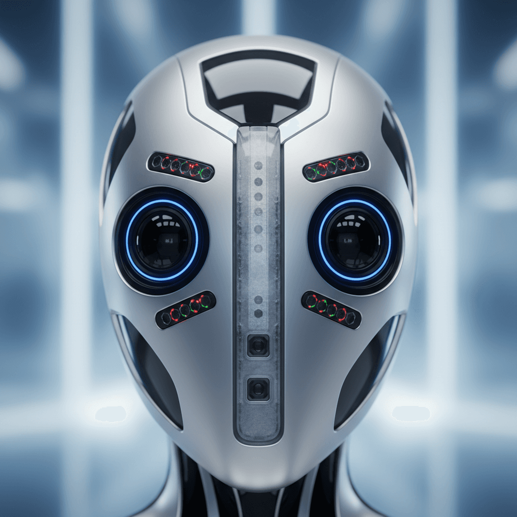 Robot sensor and vision system closeup